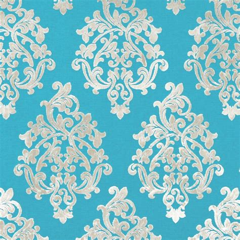 wrincled texture turquoise contemporary metallic gold damask fabric|Turquoise Gold Fabric .